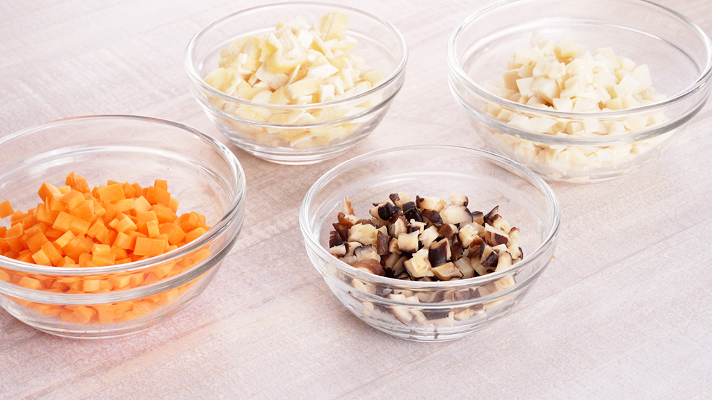 かやくご飯の作り方②/子どもが苦手な野菜レシピ「しいたけ」