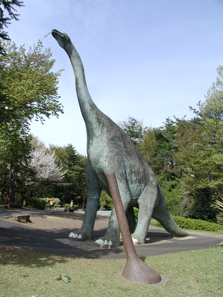 ブラキオサウルスの復元模型／埼玉県こども動物自然公園（埼玉県／東松山市）