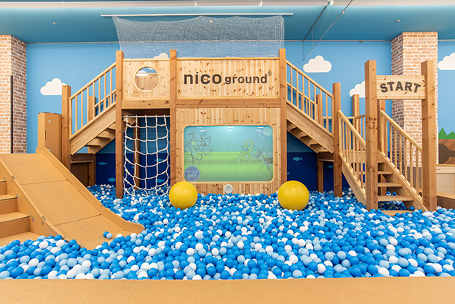 大人気のインタラクティブゲームやスライダー付き展望台／NICOPA & nico ground 岡崎店