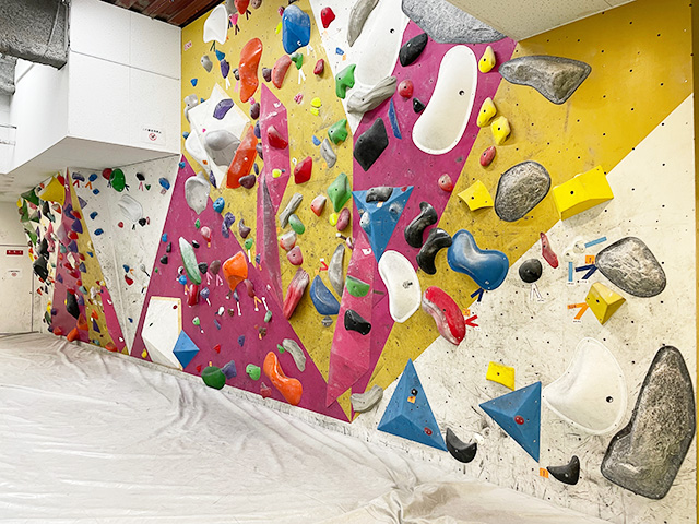 大人エリアも充実。初心者から上級者まで対応可／ディーボルダリングプラスリードなんば