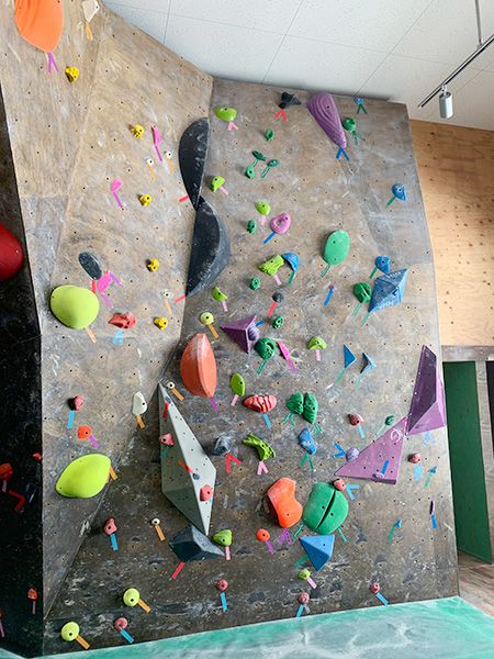 大人も子どもも一緒にボルダリングを楽しめるウォール／MAHOROBA FOREST