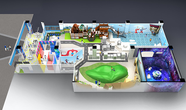 施設内にはウルトラの世界に浸れる8つのコーナーがある/ウルトラアスレチック大阪店