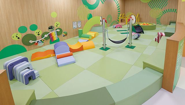 赤ちゃんが安心して思いっきり遊べるベビーゾーン/BOAT KIDS PARK Moooviあまがさき