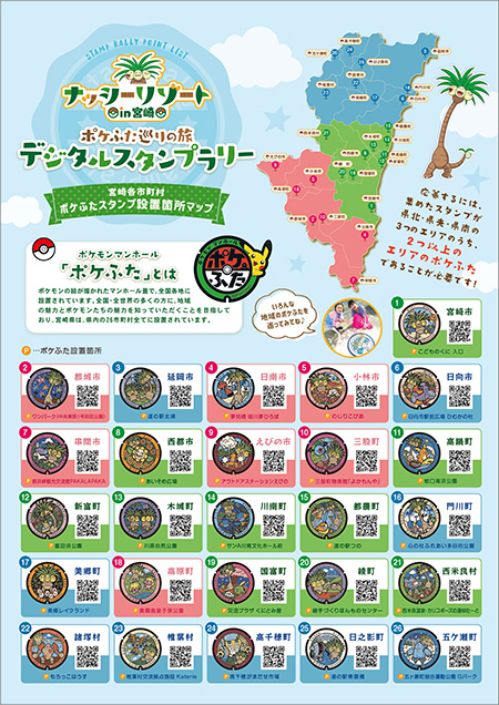 ナッシーリゾート in 宮崎「ポケふた巡りの旅 デジタルスタンプラリー」（宮崎県）