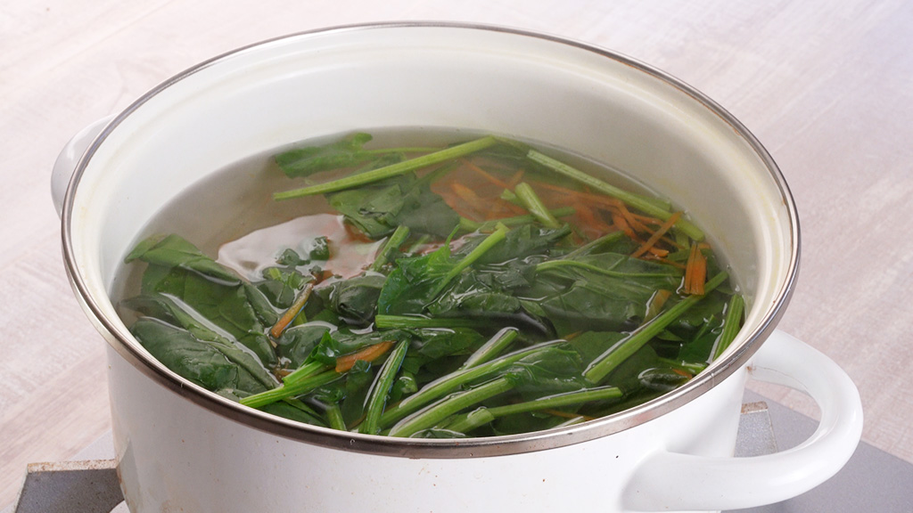 ほうれん草チュモッパの作り方②