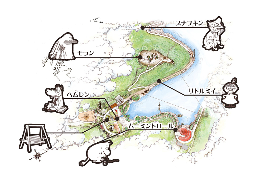 フォトスポットのマップ/ムーミンバレーパーク 5TH ANNIVERSARY(埼玉県/飯能市)