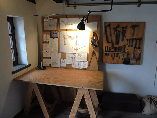 「飛行機乗りの塔」の室内/ジブリパーク（愛知県/長久手市）