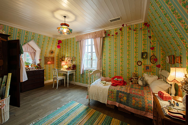 魔女の家「オキノ邸」のキキの部屋/ジブリパーク（愛知県/長久手市）