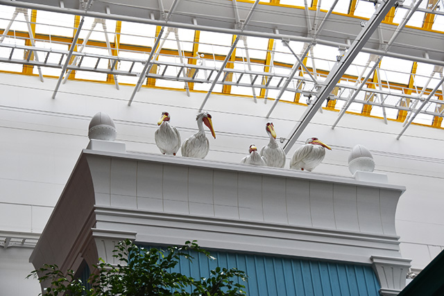 「ジブリの大倉庫」屋根にいるペリカン/ジブリパーク（愛知県/長久手市）