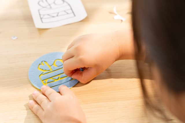 「レーザーカッターでフェルトシール」体験/IMAGINUS(東京都/杉並区)