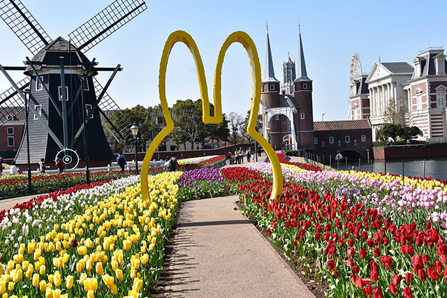 ミッフィーモチーフのオブジェ/ハウステンボス(長崎県/佐世保市)