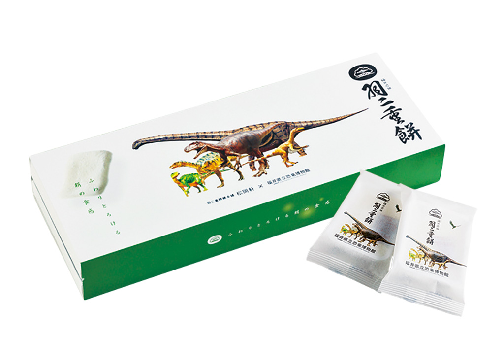 松岡軒羽二重餅/福井県立恐竜博物館(勝山市)