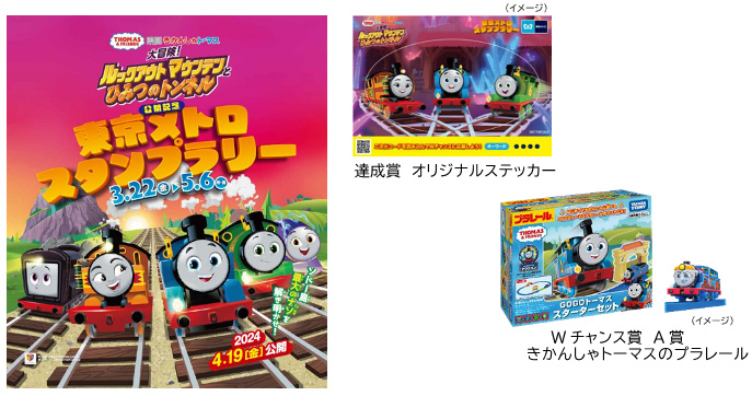 『映画 きかんしゃトーマス 大冒険！ルックアウトマウンテンとひみつのトンネル』公開記念東京メトロスタンプラリー（東京都）