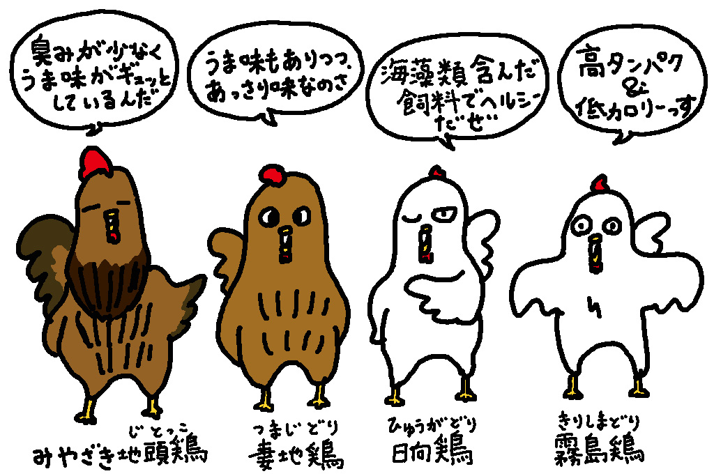 宮崎県で飼育されている主な鶏の種類/宮崎県の特産品「ブランド鶏」