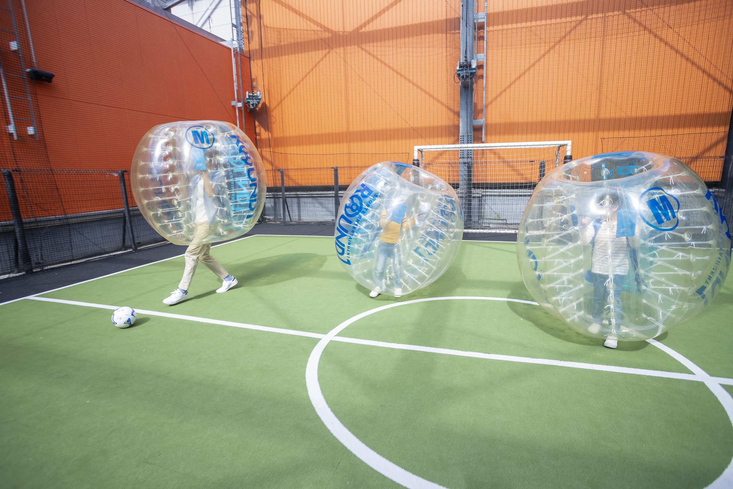 バブルサッカー／ラウンドワンスタジアム 奈良 ミ・ナーラ店