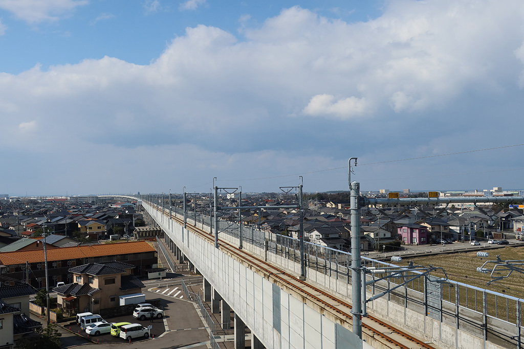 敦賀方面の景色/トレインパーク白山（石川県/白山市）