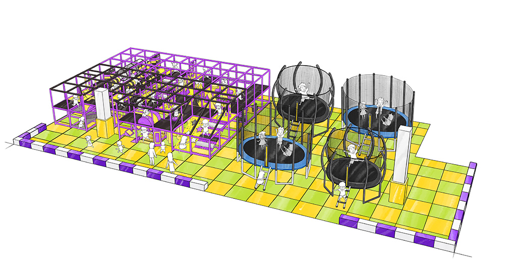 KIDSアスレチック&トランポリンエリア/ムラサキパーク ららぽーとEXPOCITY(大阪府/吹田市)