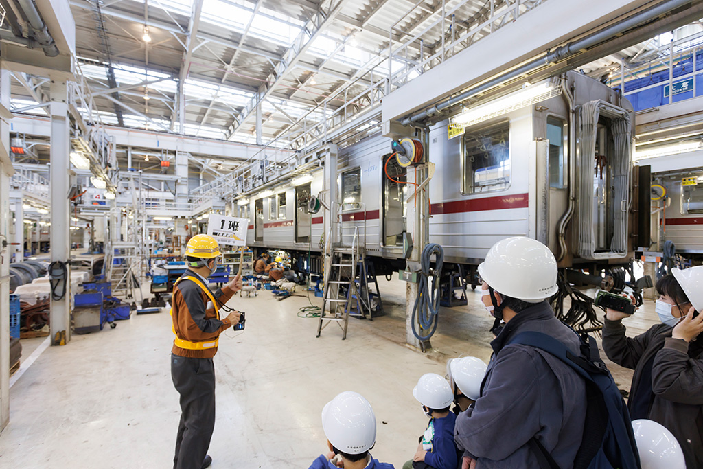 車両工場見学の様子/東武鉄道南栗橋工場（埼玉県/久喜市）