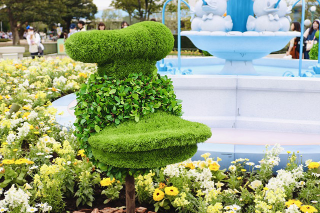 ドナルド型のトピアリー/東京ディズニーランド(千葉県/浦安市)