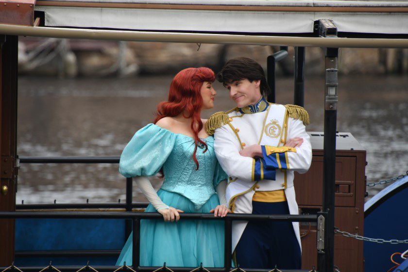 マーメイドラグーンのアリエルとエリック王子/東京ディズニーシー（千葉県/浦安市）