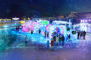 ラグーナ イルミネーション 光と水のカーニバル(愛知県蒲郡市)
