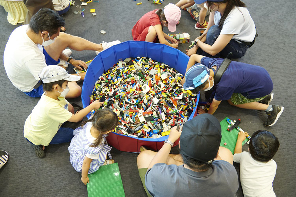 ブロック遊びコーナー/品川キッズ・ファミリーテラス2024 ~遊びは学び!遊ぶチカラで創造力を刺激しよう~(東京都/港区)