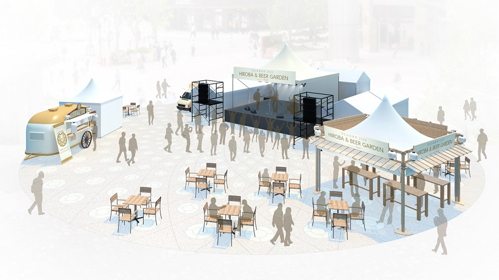 ビアガーデンブース「日比谷音楽祭2024 BEER GARDEN AREA supported by マルエフ」/東京ミッドタウン日比谷(東京都/千代田区)