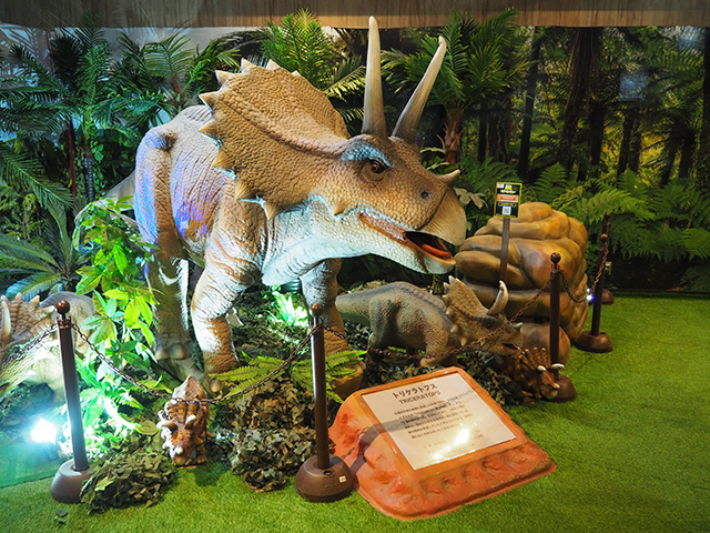 ダイナソーアドベンチャーツアー大恐竜パーク「トリケラトプス」/BIGHOPガーデンモール印西（千葉県）