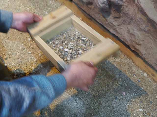 ダイナソーアドベンチャーツアー大恐竜パーク「化石発掘」の様子/BIGHOPガーデンモール印西（千葉県）