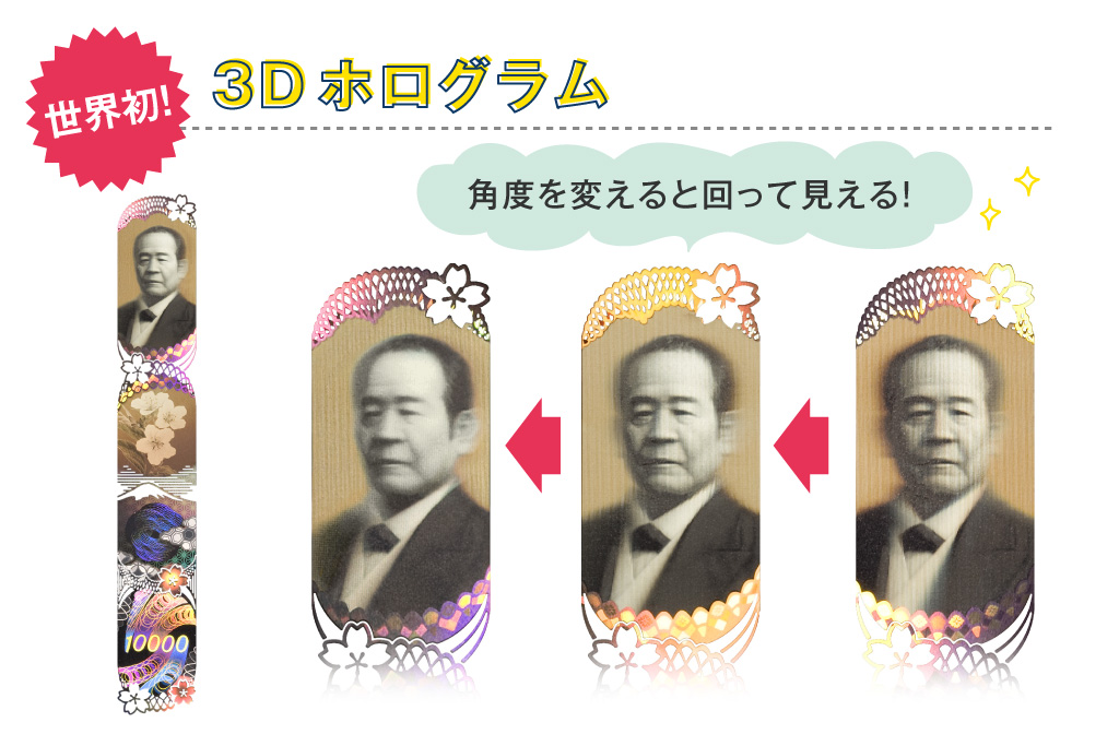 新紙幣｜3Dホログラム