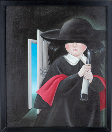 シュルレアリスムの油絵「少女チコ」/松屋銀座（東京都/中央区）