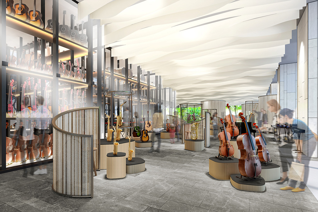 MUSIC SHOWCASE、楽譜・書籍エリア/ヤマハミュージック 横浜みなとみらい（神奈川県/横浜市）