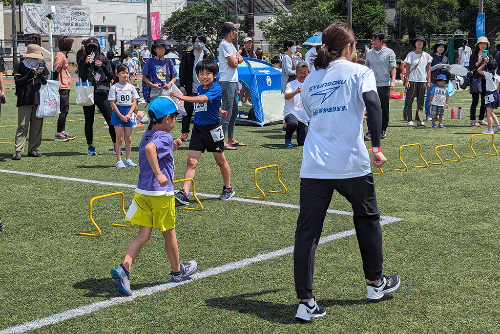 瞬足チャレンジ_かけっこ教室の様子