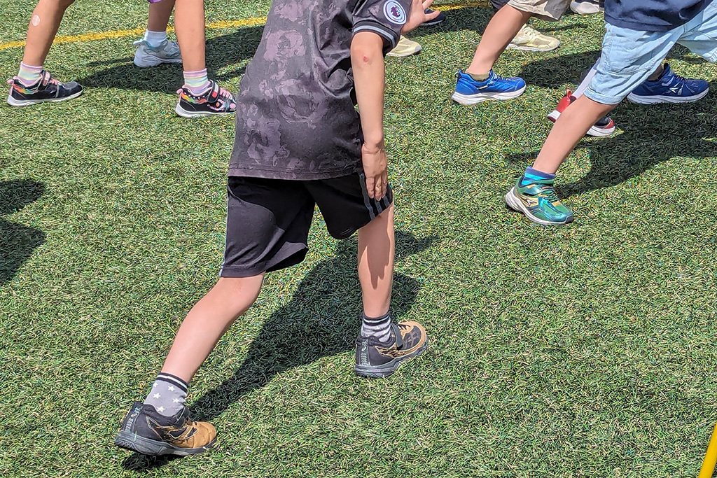 瞬足チャレンジ_かけっこ教室の様子