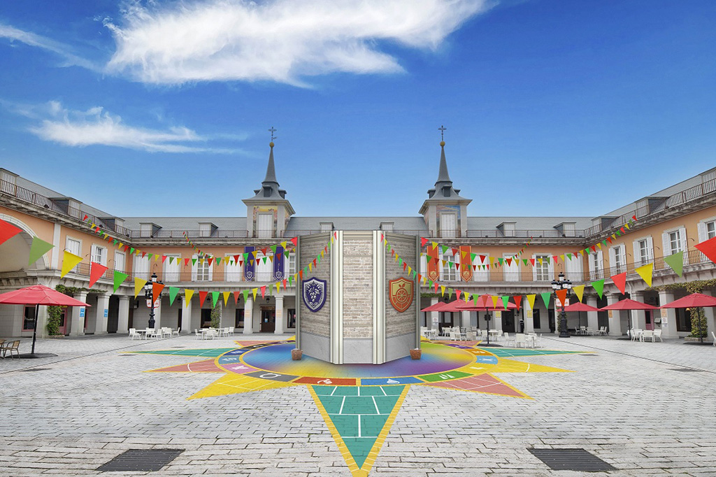 「マヨール広場」/「ポケットモンスター スカーレット・バイオレット」 ポケモン課外授業 in 志摩スペイン村(三重県/志摩市)