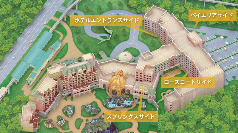 ファンタジーシャトーの見取り図と4つのサイド