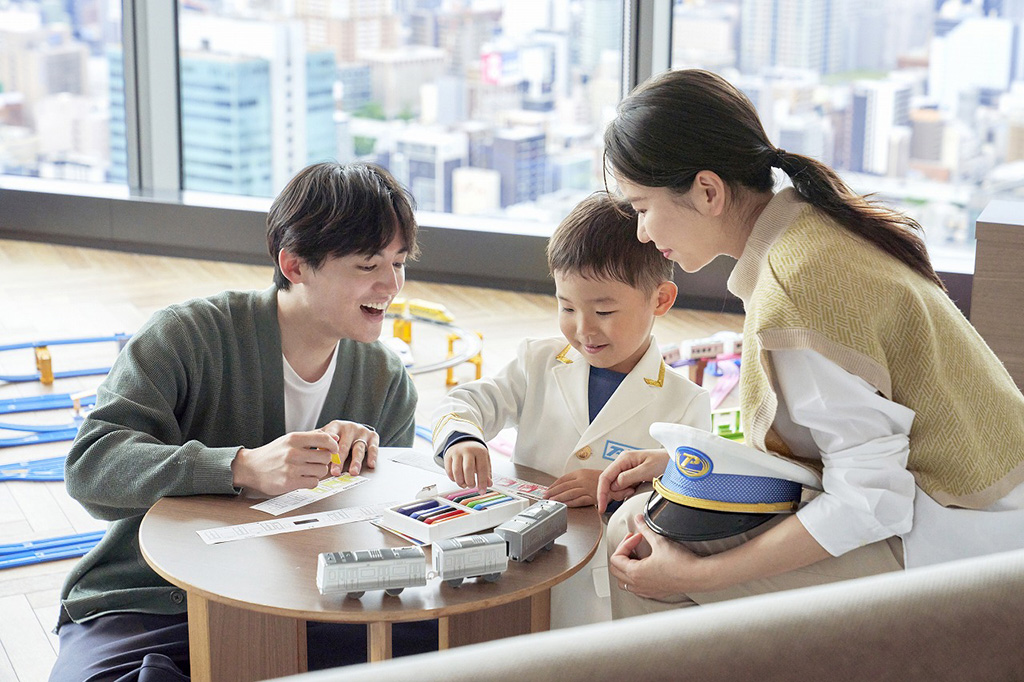 世界で一つだけの車両を作れる「マイプラレール列車」/Nagoya Sky Stay～プラレールの世界で遊ぼう！～（愛知県/名古屋市）