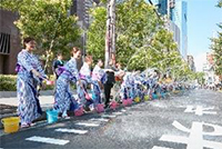 梅田打ち水大作戦/梅田ゆかた祭2024（大阪府/大阪市）