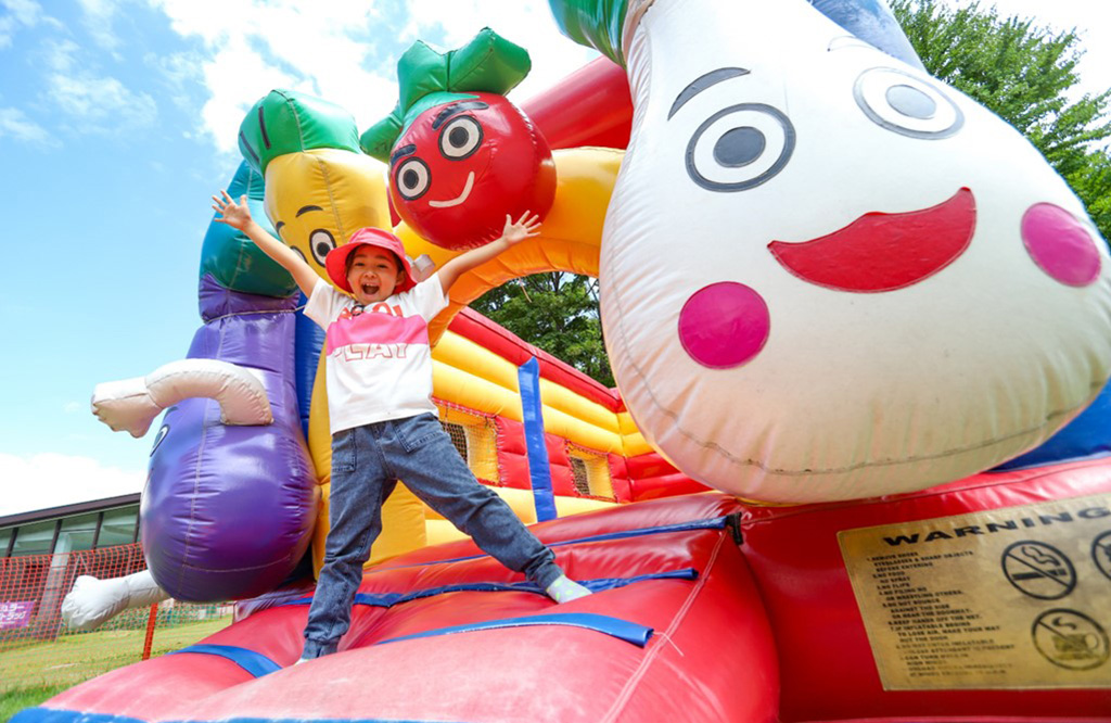 ふわふわ滑り台/タングラムファミリーマルシェ（長野県/信濃町）