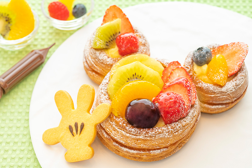 体験メニューの一例:フルーツデニッシュ/ディズニーアンバサダーホテル