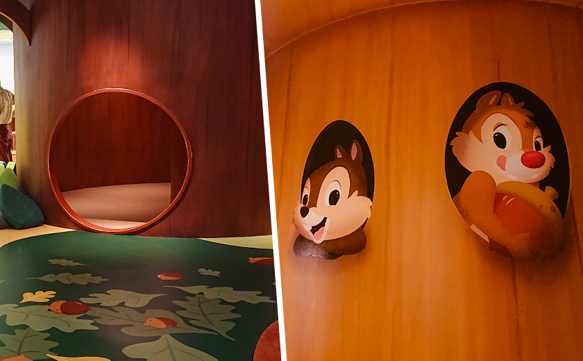 中央にある木の中にもチップとデールが/チップとデールのプレイグラウンド