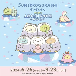 すみっコたちと生きものの魅力を再発見！「すみっコぐらしすいぞくかん meets 上越市立水族博物館 うみがたり」6/26～開催