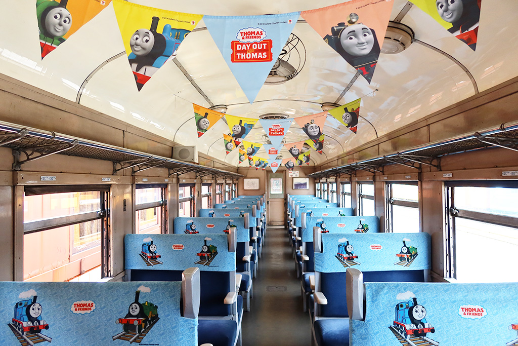 車内/きかんしゃトーマス号（大井川鐵道：新金谷～川根温泉笹間渡）