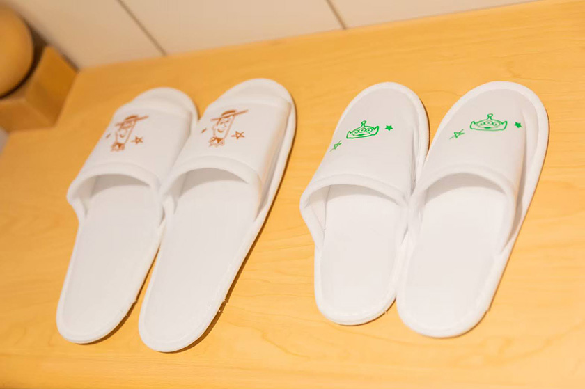 客室のスリッパ/東京ディズニーリゾート・トイ・ストーリーホテル(千葉県/浦安市)
