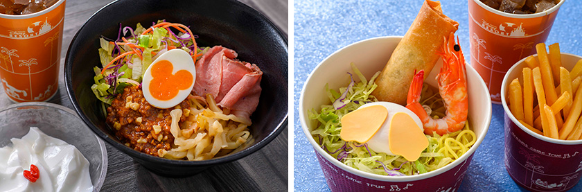 チャイナボイジャーのまぜそばとキャンプ・ウッドチャック・キッチンの冷し麺/ディズニーランド2024年夏