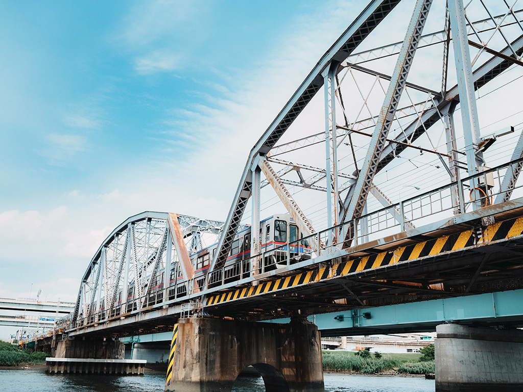 災害対策支援船あらかわ号からの眺望