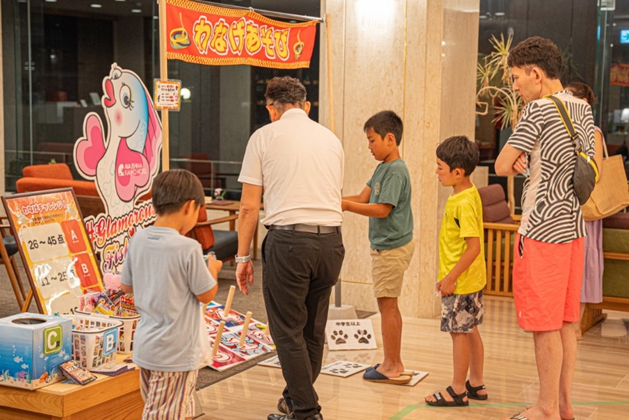 「あわかん縁日屋台」/あわかん～釣りと家族の体験型旅館～（旧：淡路島観光ホテル）（兵庫県／洲本市）