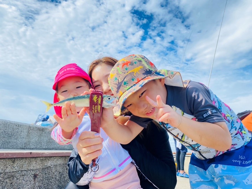 釣り体験の様子/あわかん～釣りと家族の体験型旅館～（旧：淡路島観光ホテル）（兵庫県／洲本市）