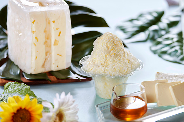 「チーズワーフ」のオリジナルチーズかき氷/ハウステンボス（長崎県/佐世保市）