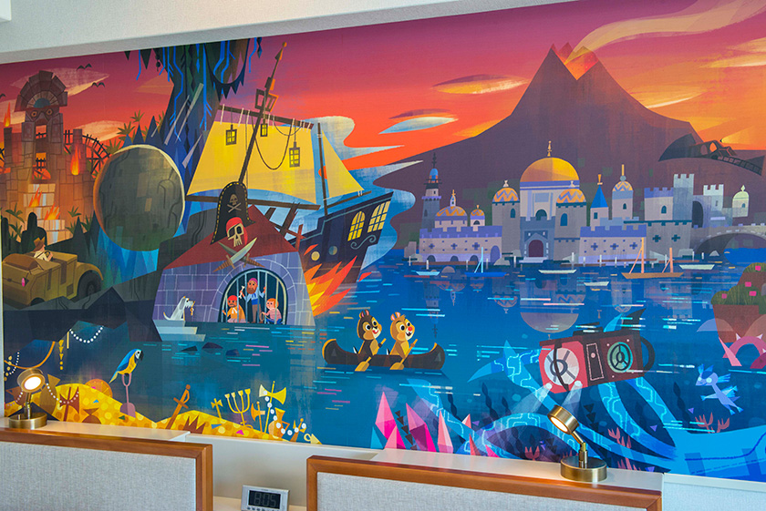 ディスカバーの客室内のアート/東京ディズニーセレブレーションホテル（千葉県/浦安市）